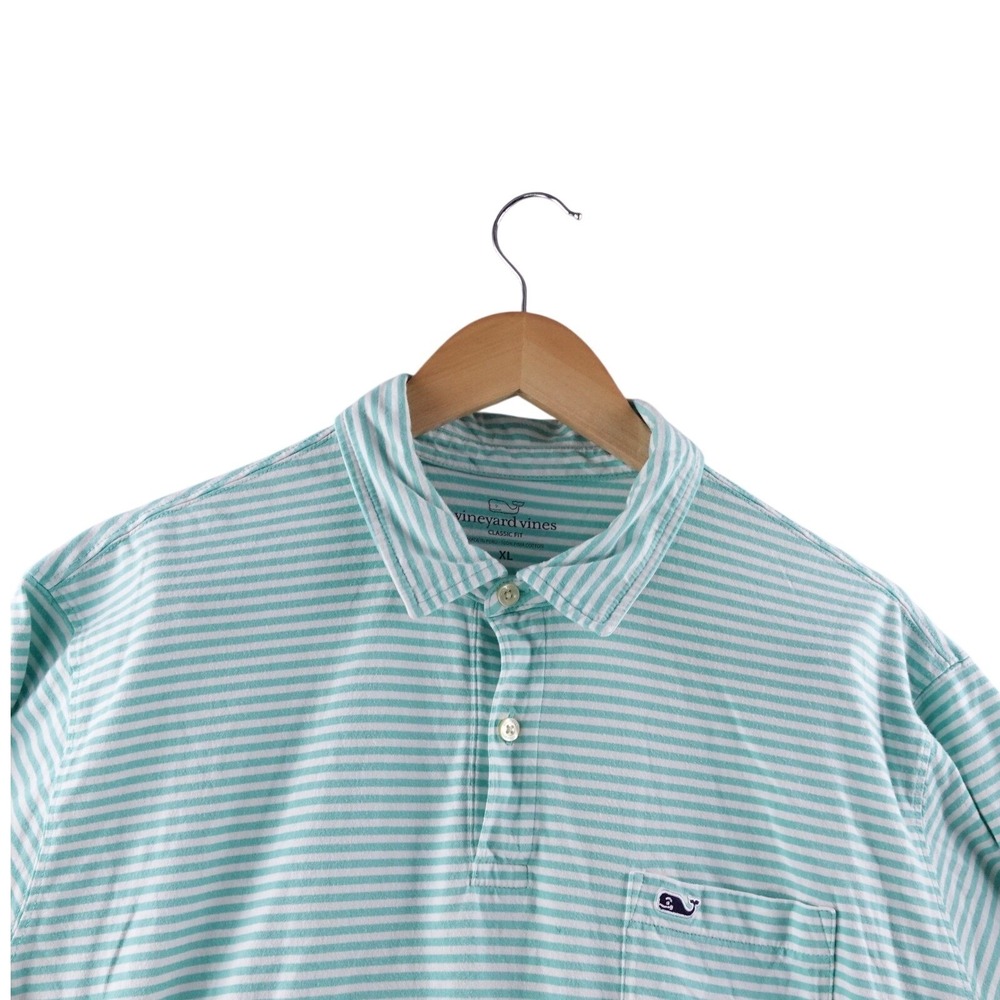 Vineyard Vines Men's‎ Classic Fit Striped Polo Shirt XL Pima Cotton Preppy